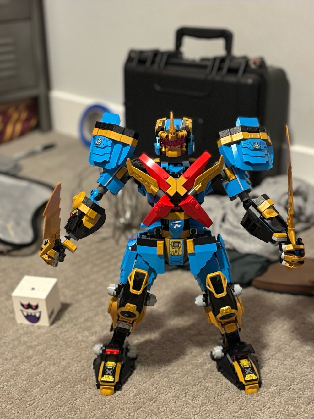 LEGO Ninjago 71775 Blue & Gold Mech Warrior Building Toy
